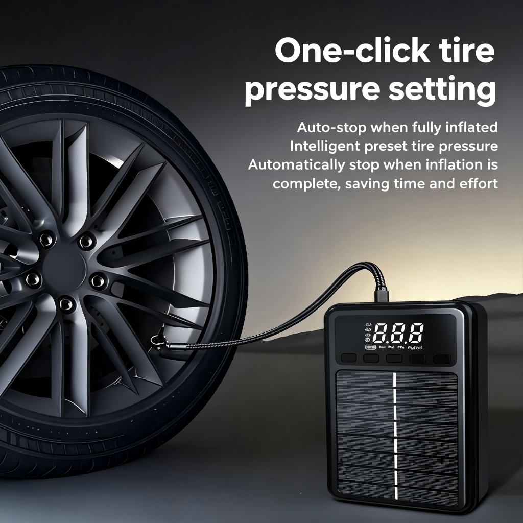 All-in-One Car Jump Starter with Inflation and Deflation Air Pump